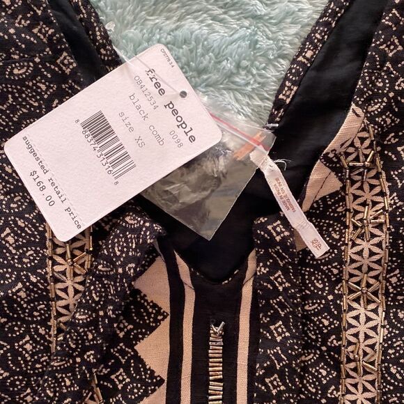 NWT Free People - Diamond & Snake Mini Dress - Picture 3 of 8